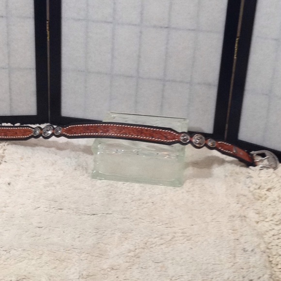 Nocona hand tooled leather belt - Picture 6 of 7